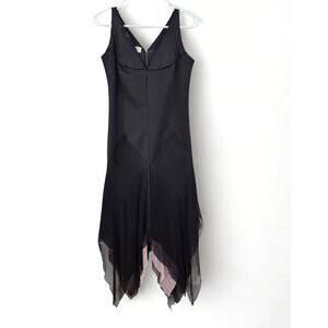 Vintage Dress Size Small Black Sleeveless Witchy Whimsigoth Fairy Grunge HOCO